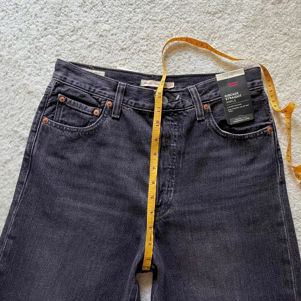 NWT Levi's Premium Ribcage Straight Ankle Women's Jeans Tinted Sky Size 29/27 - Picture 10 of 14
